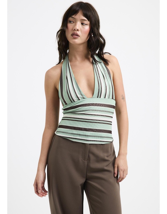 Alice In The Eve - Ava Slinky Plunge Top