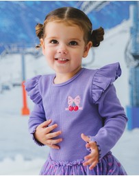 Huxbaby - Cherry Embroidered Tulle Dress - ICONIC EXCLUSIVE - Babies-Kids