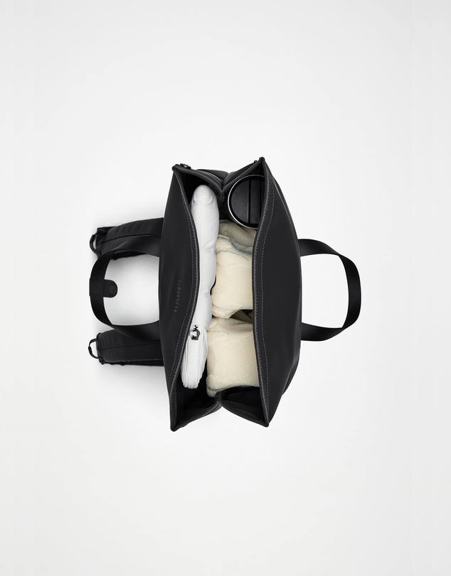 RAINS - 2 Way Tote Backpack Black
