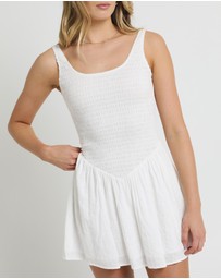 Subtitled - Milan Drop Waist Shirred Dress