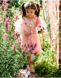 Fleur Harris - 'Bunnies & Bows' Sparkling Tutu Dress in Pink