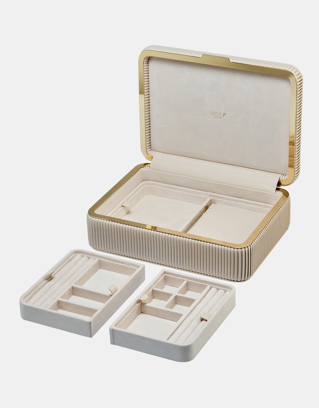 Wolf - Wolf Bella Medium Jewellery Box Bone