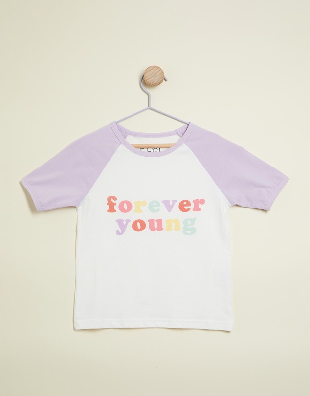 PLAY etc - Forever Young Ringer Tee - Kids-Teens