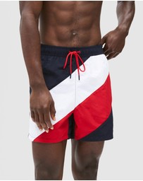 Tommy Hilfiger - Medium Diagonal Swim Shorts