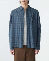 Bassike - Boxy Cotton Check Shirt