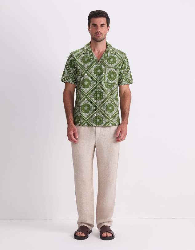 Sportscraft - Bandana Short Sleeve Resort Shirt