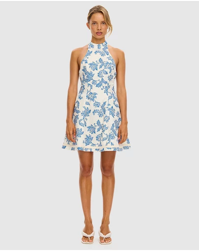 KIVARI - Bluebell Halter Mini Dress