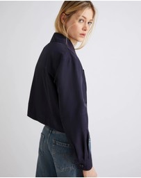 Marella - Cropped Button Up Jacket