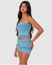 EDIKTED - Daytona Gradient Knit Tube Top