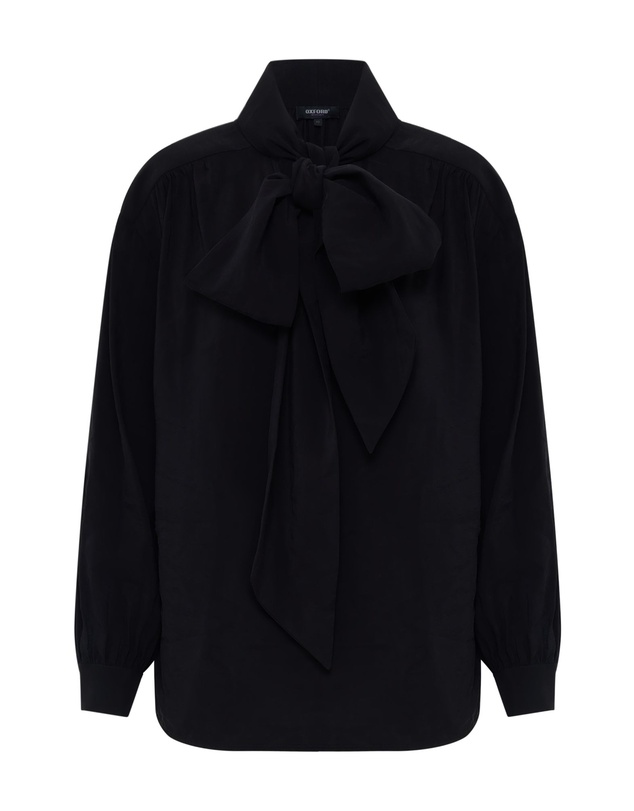 Oxford - Jenna Rayon Blend Scarf Neck Top