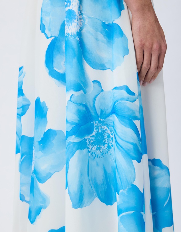 Tussah - Valentina Floral Print Georgette Maxi Skirt