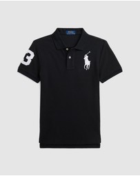 Polo Ralph Lauren - Slim Fit Big Pony Cotton Mesh Polo Shirt - Teens