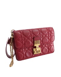 Pre-Loved by Azura Reborn - Pre-Loved Lambskin Cannage DiorAddict Wristlet Clutch