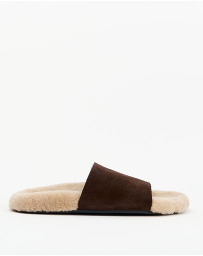 Choc Suede & Shearling