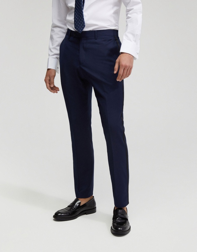 Oxford - Dinner Suit Trousers With Satin Tape