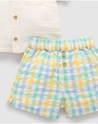 Purebaby - Check Set -Kids-Babies