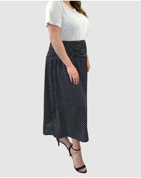 Love Your Wardrobe - Andy Shirred Waist Skirt