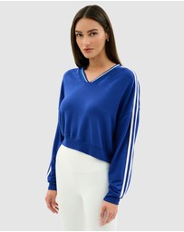 Splits59 - Ellie Fleece V-Neck Sweatshirt