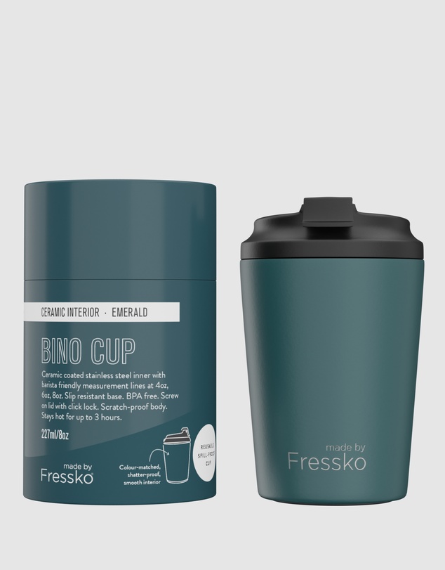 Fressko - Bino 8oz Reusable Ceramic Lined Coffee Cup