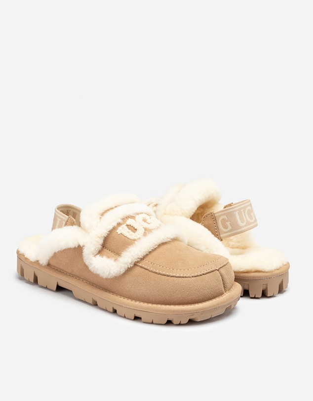 Ozwear Connection Uggs - Ugg Violet Shearling Slipper (Elastic Logo) (Detachable Feature)