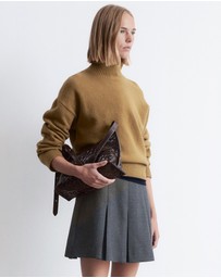 & Other Stories - Pleated Wool Mini Skirt