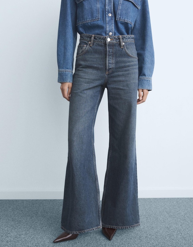 M.N.G - Wide-Leg Jeans With Buttons