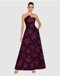 Romance by Honey and Beau - Matteau Pleated Off Shoulder Dress