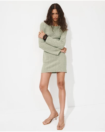 M.N.G - Crochet Dress with Back Neckline