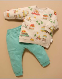 Purebaby - Slouchy Pants -Kids-Babies