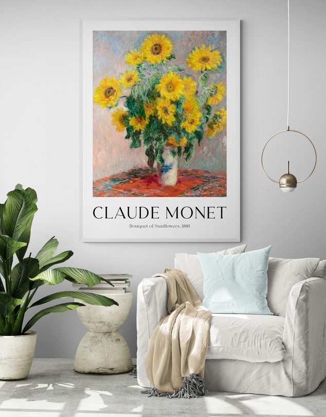 Inka Arthouse - Sunflowers by Claude Monet Art Print