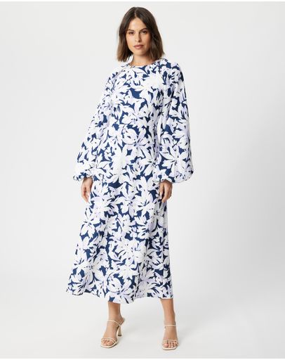 Navy Iris Floral