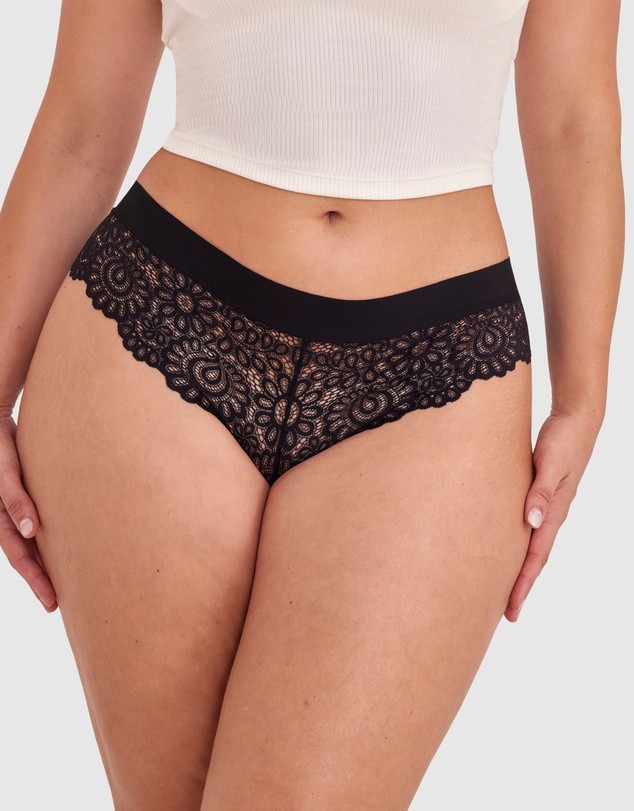 Bras N Things - Audrey Brazilian Knicker - Black