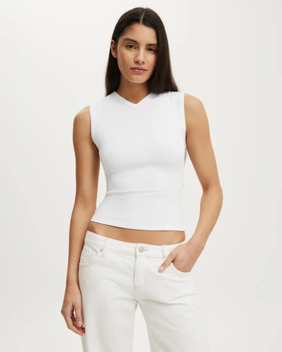 Cotton On - 90s V Neck Tank