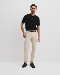 Country Road - Australian Cotton Blend Silk Button Polo