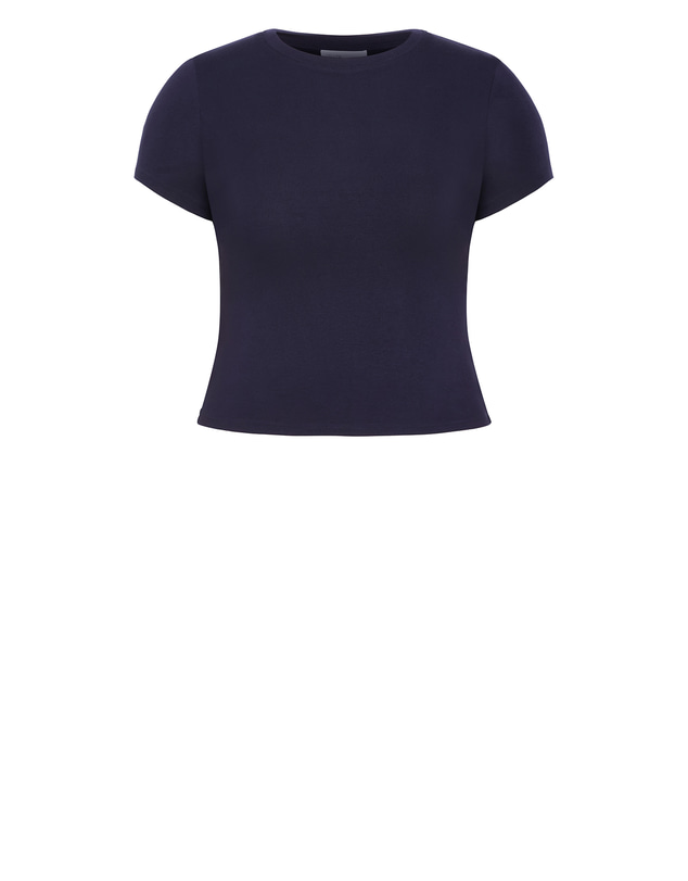 City Chic - Plus size Karla Short Sleeve Tee - navy