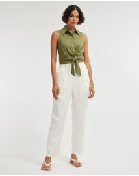 Amelius - Naomi Wrap Crop Shirt