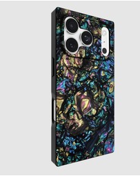 Flaunt - Flaunt Square Abalone Shell MagSafe Case for iPhone 17 Pro