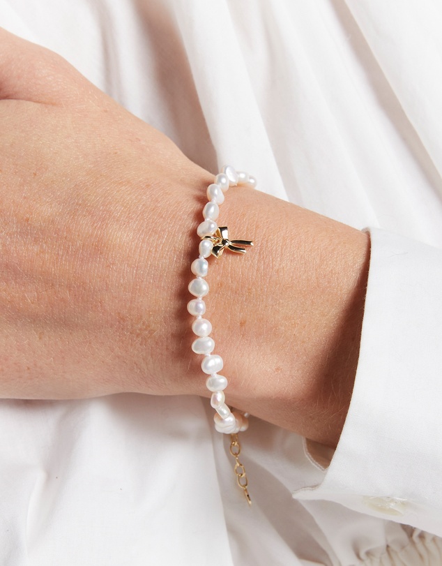 Karen Walker - Petite Bow with Pearls Bracelet
