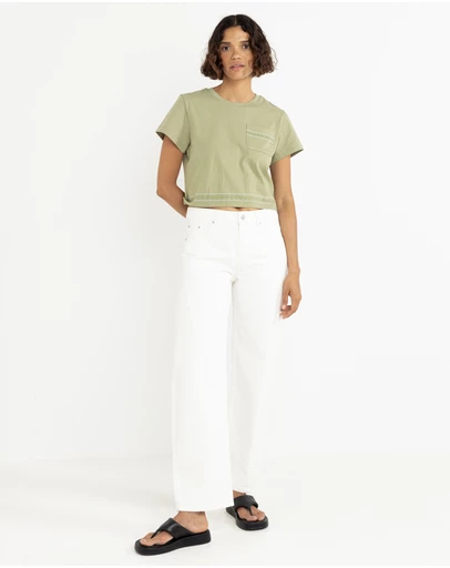Rhythm - Low-Rise Barrel Denim Pants