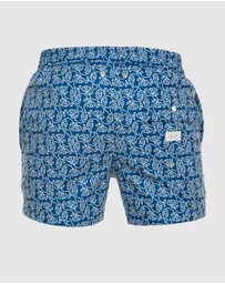 Tolu Australia - Boardshorts with Blue Fishes