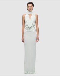 MISHA - The Cowl Neck Jersey Dress