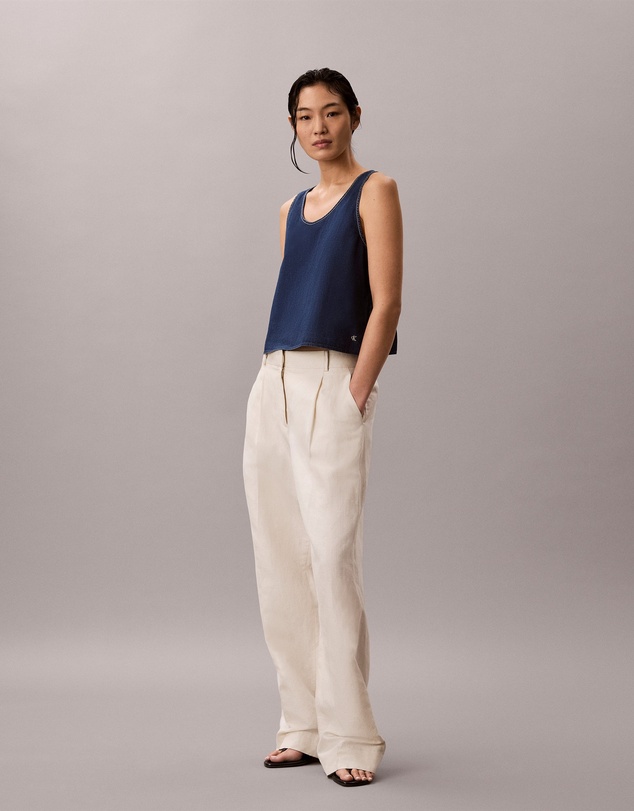 Calvin Klein Jeans - Denim Draped Tank Top