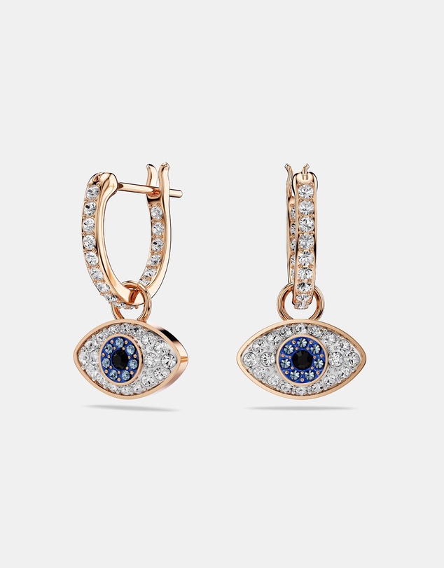 Swarovski - Symbolica Drop Earrings, Eye, Multicoloured, Rose Gold-tone Plated