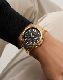 GUESS - GUESS Men's Gold Tone Multi-function Watch