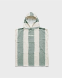 Crywolf - HOODED TOWEL Moss Stripe