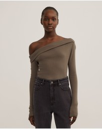 Witchery - Asymmetric Long Sleeve Top