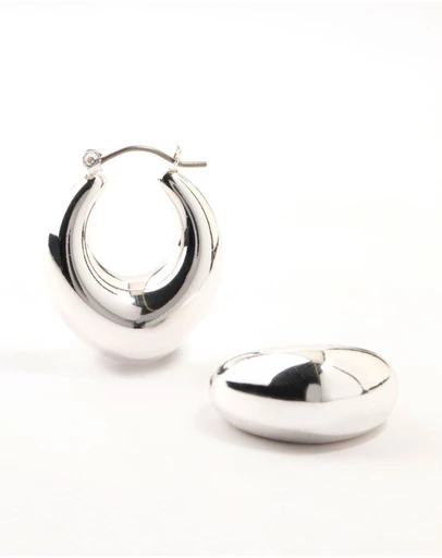 Lovisa - Silver Plated Creole Medium Earrings
