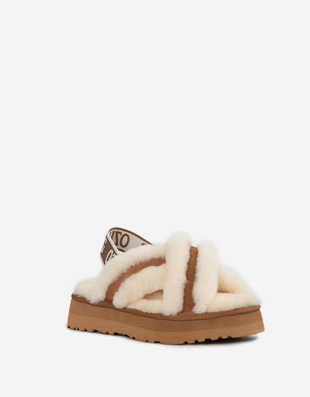 Ozwear Connection Uggs - Ugg Adele Platform Slipper(Elastic Backstrap) (Water Resistant)