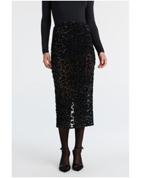 Bardot - Sienna Sheer Sequin Midi Skirt