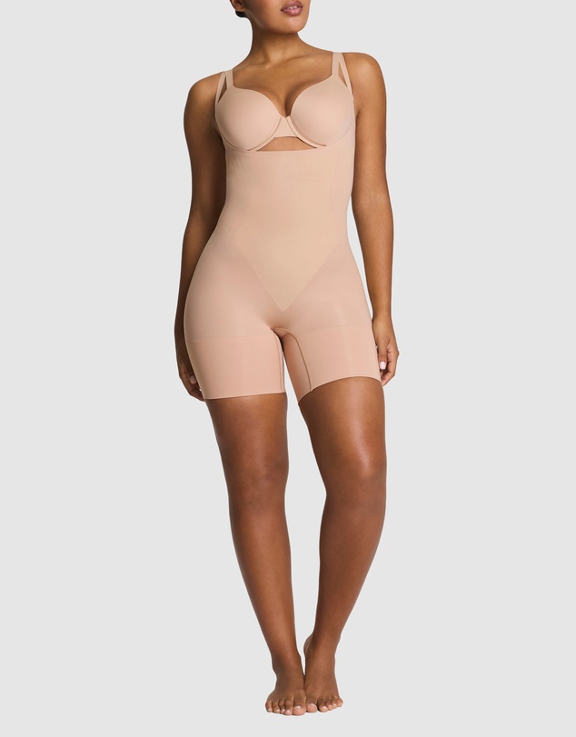 Spanx - Spanxsculpt Gofigure-Open Bust Mid Thigh Bodysuit